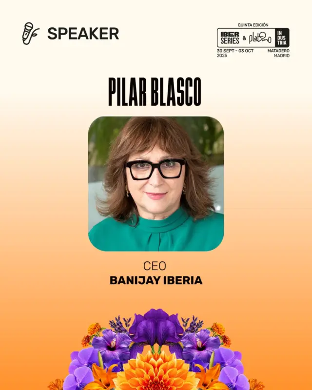 Pilar Blasco, CEO de Banijay Iberia @banijayiberia , nos acompañará en #IberseriesyPlatinoIndustria25 🎬 uniéndose así al listado de profesionales que compondrán la programación de esta edición.

Ya queda menos para reencontrarnos en el mayor evento internacional de la industria audiovisual iberoamericana 🫶 ¡No te lo puedes perder!

🔸https://iberseriesplatinoindustria.com